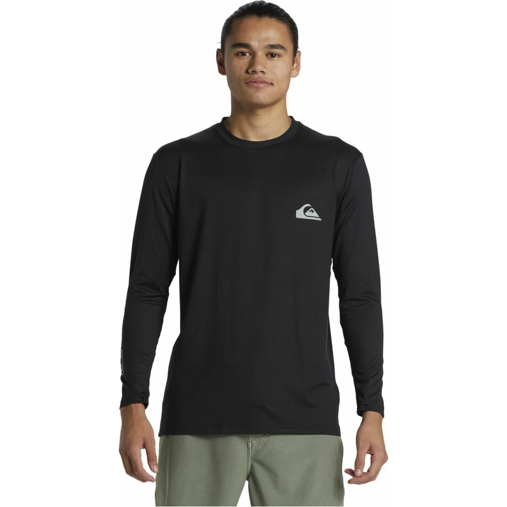 2026 Quiksilver Hommes Everyday T-shirt De Surf à Manches Longues UV50 AQYWR03136 - Black